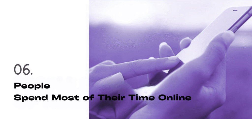 People Spend Most of Their Time Online